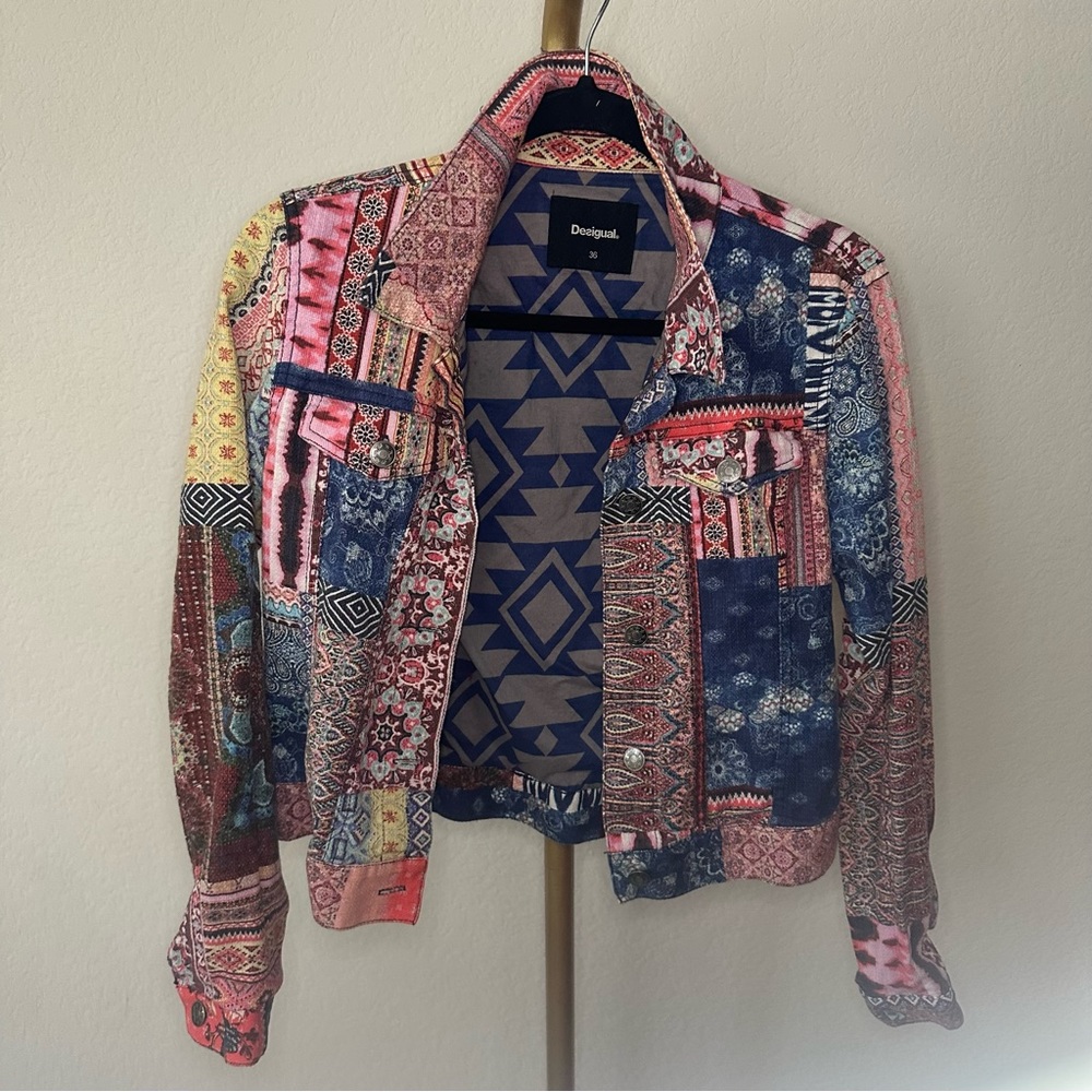 Desigual Patchwork Colorful Jacket - image 2